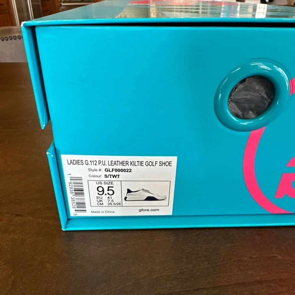 G/Fore Womens Leather Kiltie G.112 Golf Shoes SneakerS Snow/Twilight Sz 9.5 NEW - Picture 9 of 10